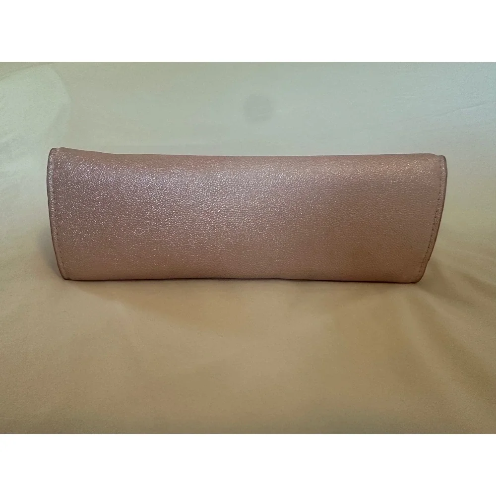 Jimmy Choo Parfums‎ Rose Gold Metallic Cosmetic Makeup Bag Pouch